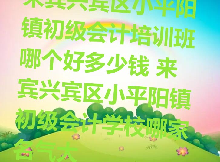 来宾兴宾区小平阳镇初级会计培训班哪个好多少钱 来宾兴宾区小平阳镇初级会计学校哪家名气大