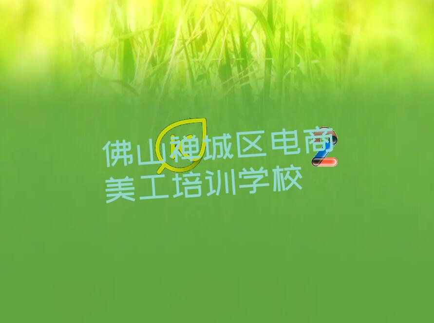 佛山禅城区学电商美工去哪好 佛山禅城区学电商美工去哪里好
