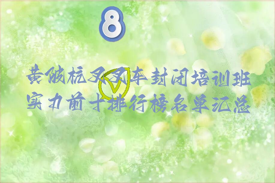 黄陂杭叉叉车封闭培训班实力前十排行榜名单汇总