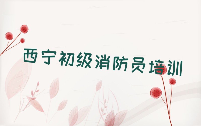 西宁湟中区十大初级消防员培训机构排名名单出炉