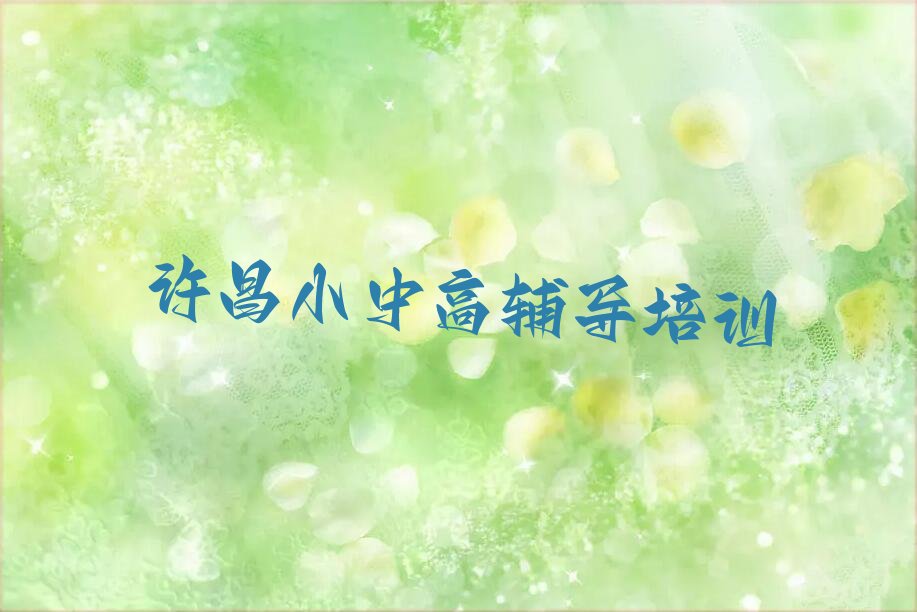 许昌魏都区初中化学培训时间