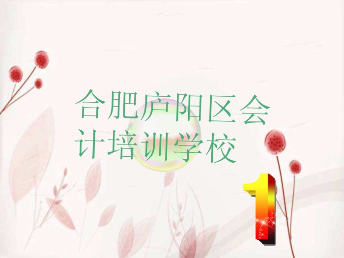 合肥庐阳区会计培训机构十大排行榜