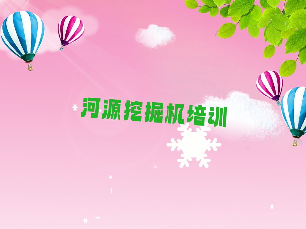 河源源城区三一挖掘机培训学校