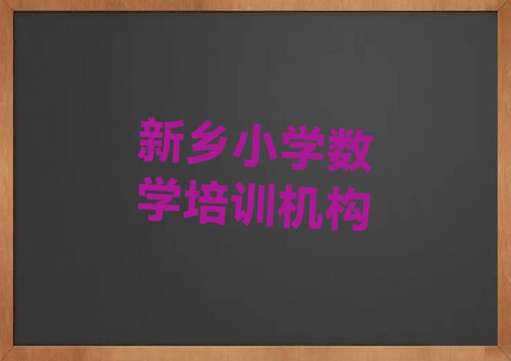 新乡卫滨区胜利路小学数学在哪里学