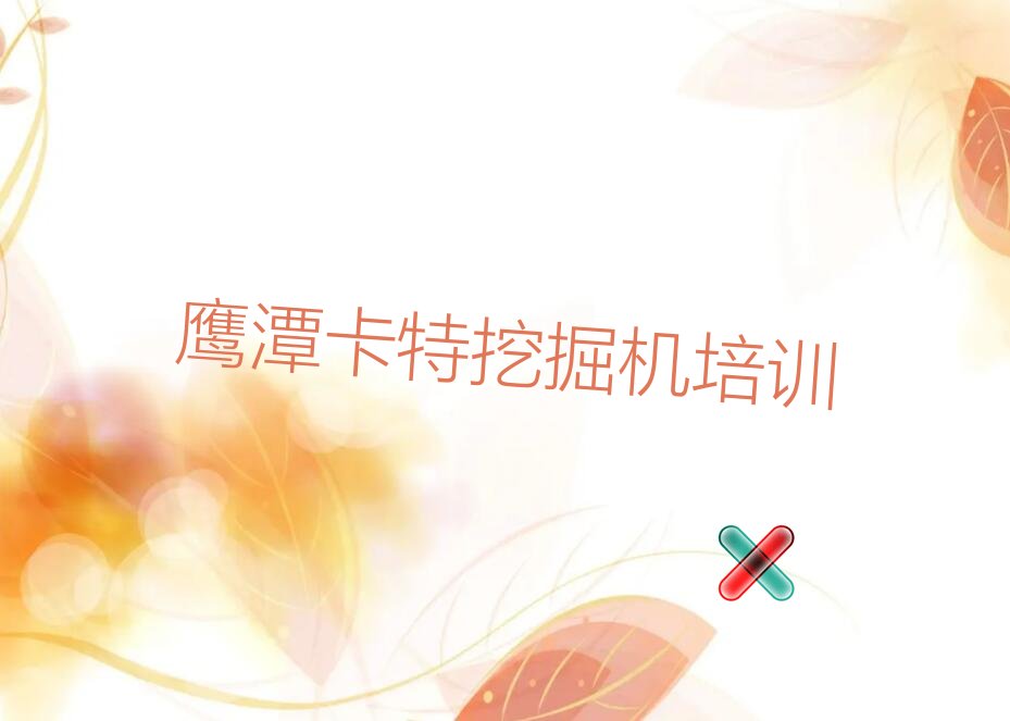 2023年鹰潭学卡特挖掘机学校在哪