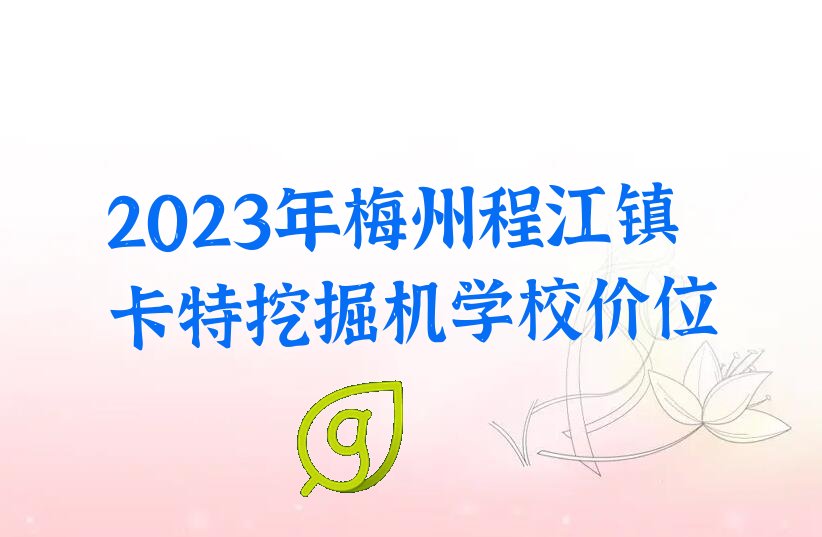 梅州梅縣區(qū)卡特挖掘機(jī)培訓(xùn)學(xué)校